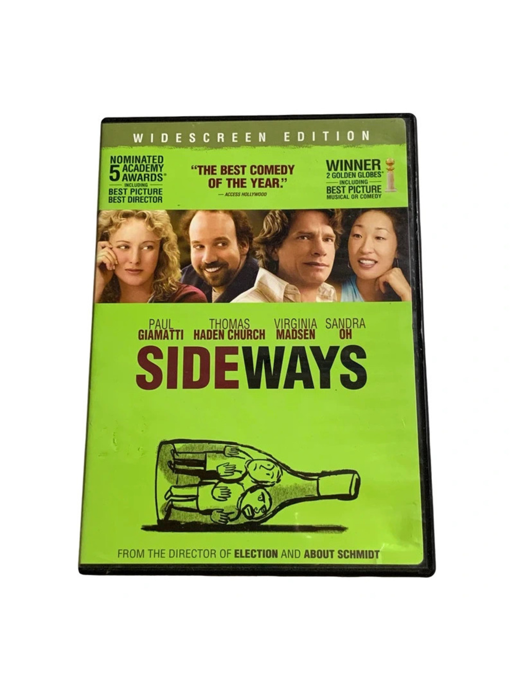 Sideways DVD Widescreen Edition Comedy Drama Paul Giamatti R Rated 2004